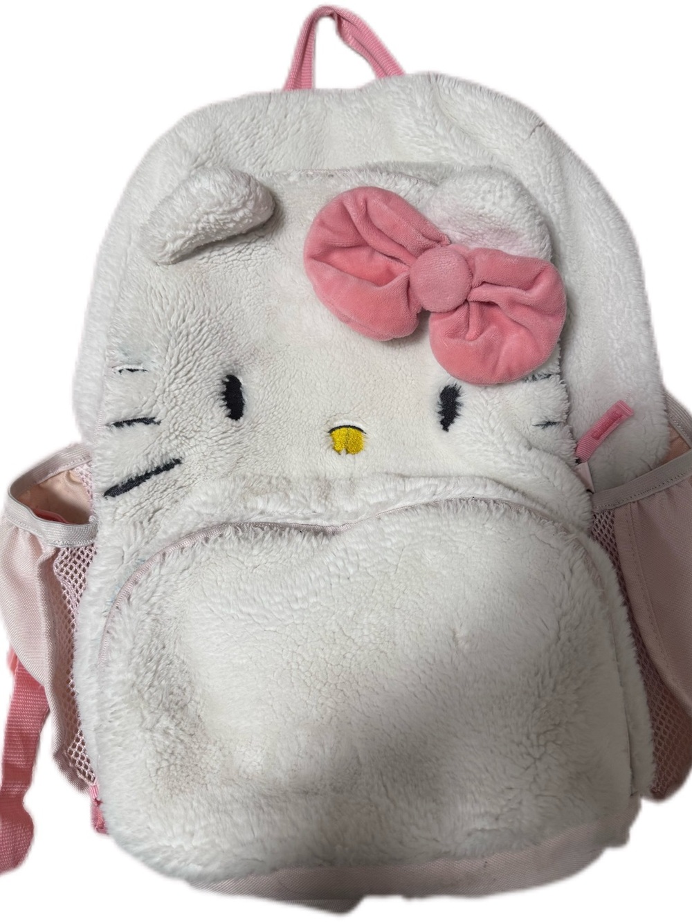 Pottery Barn Hello Kitty Plush Pink & White Kids Backpack